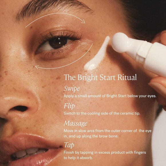 ILIA - Plant-Based Bright Start Activated Eye Cream with Massage Tool Tip - Picture 5 of 7